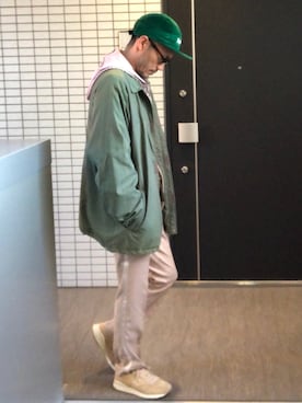 「united arrows」｜「アイテム（キャップ）」を使った、toshiさん（メンズ・168cm）の秋コーディネート