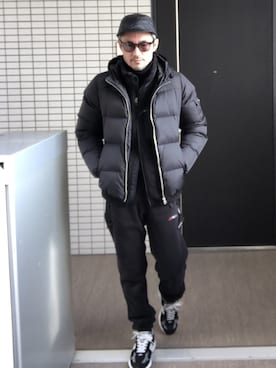 「ENGINEERED GARMENTS」｜「アイテム（その他アウター）」を使った、toshiさん（メンズ・168cm）の冬コーディネート