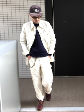 「SMITH'S（スミス）のアイテム（パンツ）」を使った、toshiさん（メンズ・168cm）の春コーディネート