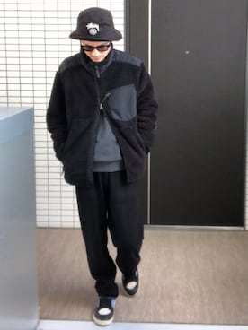 「Engineered Garments（エンジニアードガーメンツ）のアイテム（その他アウター）」を使った、toshiさん（メンズ・168cm）の春コーディネート
