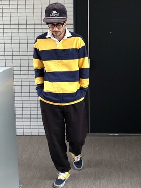 「DISCUS（ディスカス）のアイテム（パンツ）」を使った、toshiさん（メンズ・168cm）の秋コーディネート