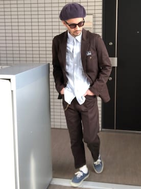 「united arrows」｜「アイテム（セットアップ）」を使った、toshiさん（メンズ・168cm）の秋コーディネート