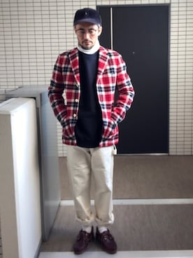 「SMITH'S（スミス）のアイテム（パンツ）」を使った、toshiさん（メンズ・168cm）の冬コーディネート