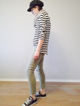 「JOE FRESH（フレッシュ）のアイテム」を使った、Kelさん（レディース・165cm）の夏コーディネート