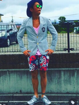mukoさん（メンズ・171cm）の夏コーディネート