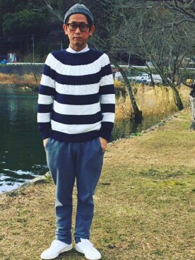 「Born Free（ボーンフリー）のアイテム」を使った、mukoさん（メンズ・171cm）の春コーディネート