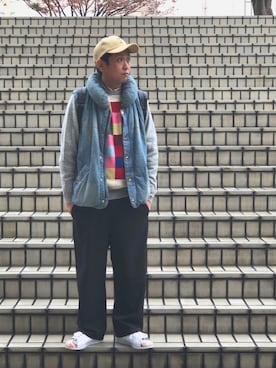 「FRAPBOIS（フラボア）のアイテム（ジャケット/アウター）」を使った、mukoさん（メンズ・171cm）の秋コーディネート