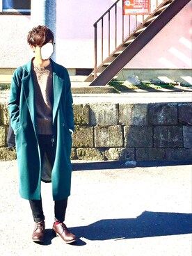 「MURUA（ムルーア）のアイテム（その他アウター）」を使った、k@zuさん（メンズ・165cm）の冬コーディネート