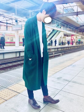 「MURUA（ムルーア）のアイテム（その他アウター）」を使った、k@zuさん（メンズ・165cm）の冬コーディネート