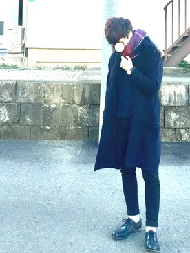 「SHIPS JET BLUE（シップスジェットブルー）のアイテム（ブーツ）」を使った、k@zuさん（メンズ・165cm）の冬コーディネート