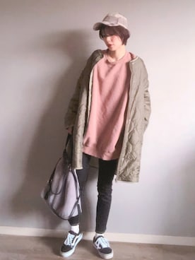 「HusHusH（ハッシュアッシュ）のアイテム（その他アウター）」を使った、riyucoさん（レディース・164cm）の冬コーディネート