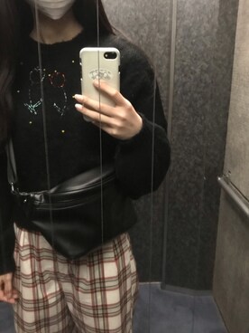 「Honeys（ハニーズ）のアイテム（ボディバッグ/ウエストポーチ）」を使った、na nさん（レディース・165cm）の春コーディネート