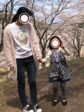 「Nile PERCH（ナイルパーチ）のアイテム（スウェット）」を使った、na nさん（レディース・165cm）の春コーディネート