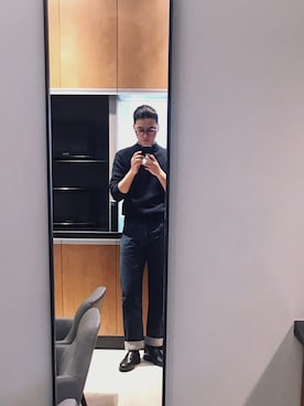 「Bronson（ブロンソン）のアイテム」を使った、SimCさん（メンズ・175cm）の春コーディネート