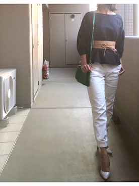 「バルーンスリーブ」｜ようこさん（レディース・164cm）の夏コーディネート