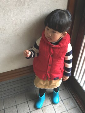「ながぐつ」｜kn.panさん（キッズ・80cm）の冬コーディネート