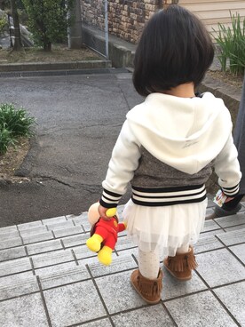 「Arnold Palmer（アーノルドパーマー）のアイテム（ジャケット/アウター）」を使った、kn.panさん（キッズ・90cm）の春コーディネート