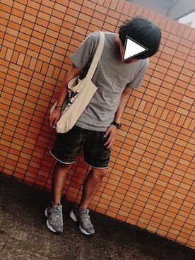 「SEVENDAYS=SUNDAY（セブンデイズサンデイ）のアイテム（バッグ）」を使った、Hirokiさん（メンズ・172cm）の夏コーディネート