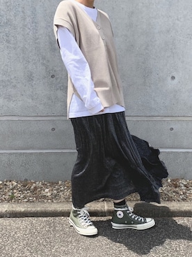 yuさん(レディース・156cm)の春コーディネート