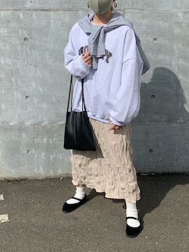 スウェットを使った 韓国ファッション のレディース人気ファッションコーディネート Wear