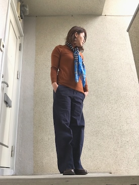 「Yves Saint Laurent（イヴサンローラン）のアイテム（財布/小物）」を使った、nagisaさん（レディース・168cm）の秋コーディネート