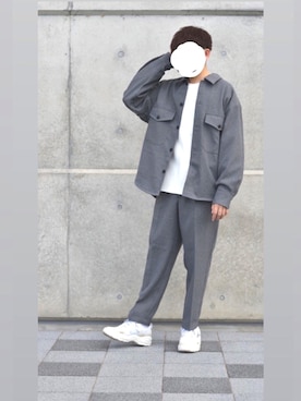 「WYM LIDNM（ウィム バイ リドム）のMILANO RIB HEAVY WEIGHT PO KNIT（ニット/セーター）」を使った、がしさん（メンズ・168cm）の秋コーディネート