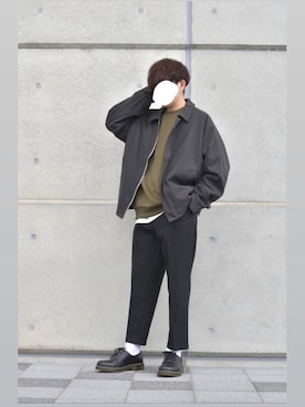 「アイテム（カバーオール）」を使った、がしさん（メンズ・168cm・10代）の秋コーディネート