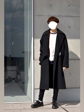 「GOSTAR DE FUGA（ゴスタール ジフーガ）のアイテム（パンツ）」を使った、がしさん（メンズ・168cm）の冬コーディネート