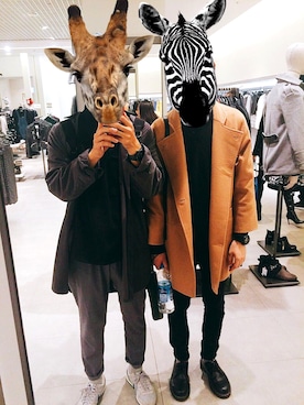 「menswear」｜「アイテム（その他シューズ）」を使った、CHADさん（メンズ・176cm）の冬コーディネート