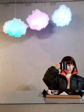 「thisisneverthat（ディスイズネバーザット）のアイテム（ジャケット/アウター）」を使った、AKIさん（レディース・146cm・20代）の冬コーディネート