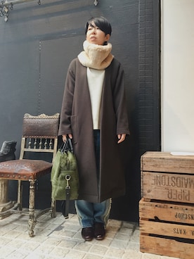 「nicholson&nicholson（ニコルソンアンドニコルソン）のアイテム（その他アウター）」を使った、tanaka0129さん（レディース・160cm）の秋コーディネート