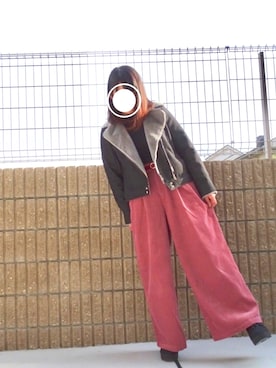 「HVC（エイチブイシー）のアイテム（ジャケット/アウター）」を使った、banさん（レディース・158cm）の冬コーディネート