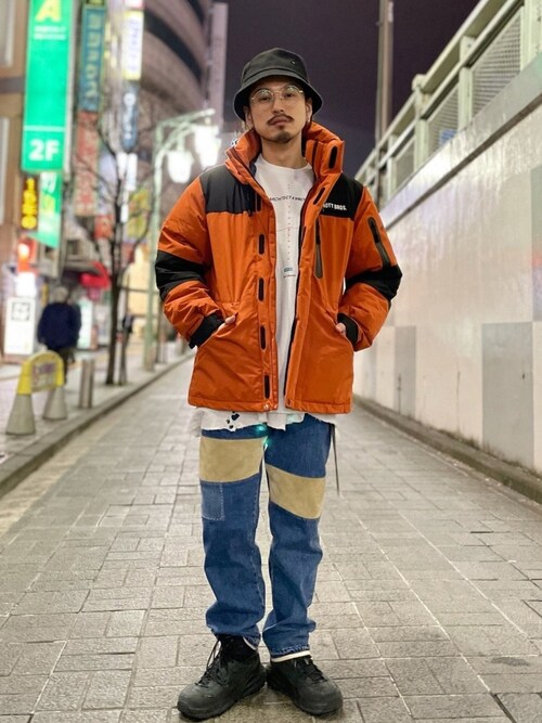 ダウンジャケット コート オレンジ系 を使った 私の推しブランド の人気ファッションコーディネート Aractidf