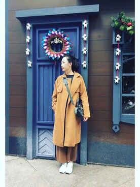 「Balanciagaのアイテム」を使った、Monica!!さん（レディース・165cm）の冬コーディネート