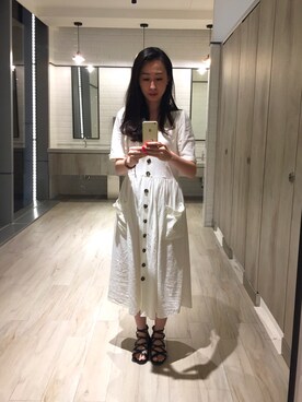「ALDO（アルド）のアイテム（サンダル）」を使った、Monica!!さん（レディース・165cm）の春コーディネート