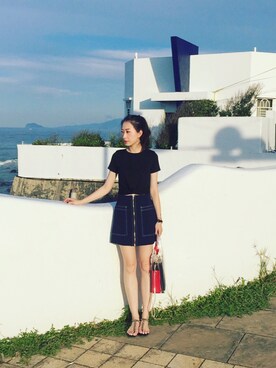 「ALDO（アルド）のアイテム（サンダル）」を使った、Monica!!さん（レディース・165cm）の夏コーディネート