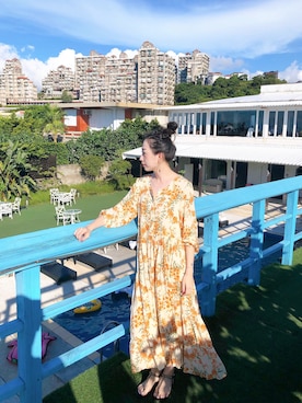 「ALDO（アルド）のアイテム（サンダル）」を使った、Monica!!さん（レディース・165cm）の夏コーディネート