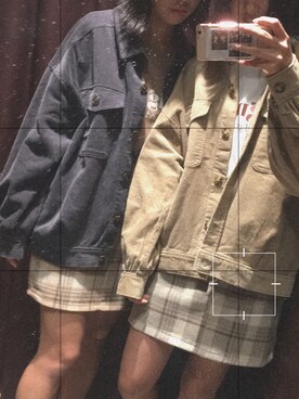 「one way（ワンウェイ）のアイテム（その他アウター）」を使った、yさん（レディース・160cm）の秋コーディネート
