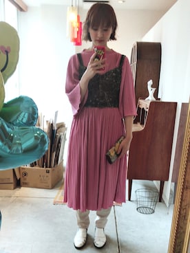 「used mix」｜「アイテム（ワンピース/ドレス）」を使った、b_nystさん（レディース・163cm）の夏コーディネート