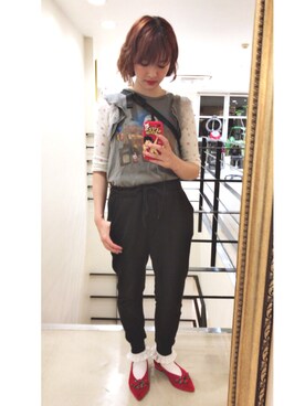 「used mix」｜「アイテム（その他シューズ）」を使った、b_nystさん（レディース・163cm）の夏コーディネート