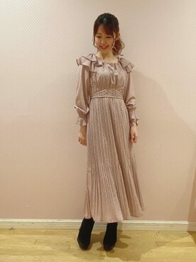 「willselection」｜「アイテム（ワンピース/ドレス）」を使った、WILLSELECTIONさん（レディース・157cm）の秋コーディネート