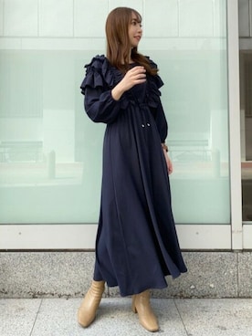「willselection」｜「アイテム（ワンピース/ドレス）」を使った、WILLSELECTIONさん（レディース・160cm）の秋コーディネート