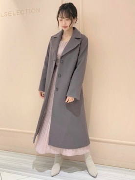 「Aラインコート」｜「アイテム（その他アウター）」を使った、WILLSELECTIONさん（レディース・161cm）の秋コーディネート