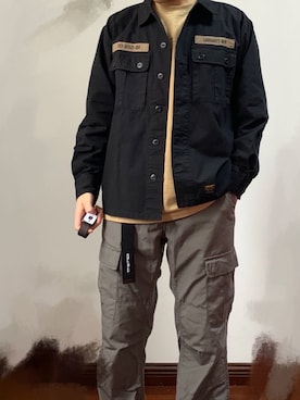 「Carhartt WIP（カーハートダブリューアイピー）のアイテム（チノパンツ）」を使った、myjinji42さん（メンズ・175cm）の春コーディネート