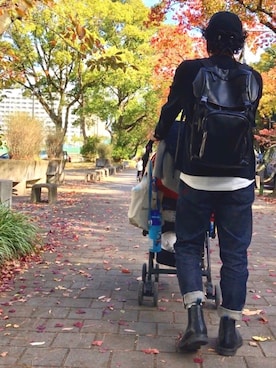 「Johnbull Private labo（ジョンブルプライベートラボ）のアイテム（タンクトップ）」を使った、TAKABOHzさん（メンズ・165cm）の秋コーディネート