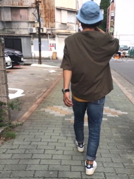 「Johnbull Private labo（ジョンブルプライベートラボ）のアイテム（タンクトップ）」を使った、TAKABOHzさん（メンズ・165cm）の夏コーディネート