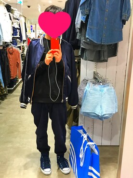 「アイテム（ジャケット/アウター）」を使った、K.Tさん（メンズ・165cm・10代）の春コーディネート