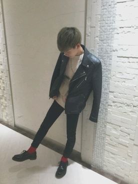 「NAVAL（ナバル）のアイテム（ジャケット/アウター）」を使った、とっきーさん（メンズ・165cm）の秋コーディネート