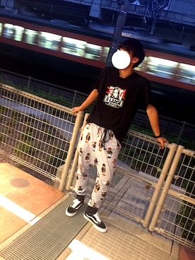「MOOKEE by Yuskeのアイテム（パンツ）」を使った、gentaさん（メンズ・171cm）の夏コーディネート