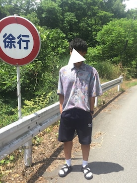 「CONVERSE（コンバース）のアイテム（レッグウェア）」を使った、gentaさん（メンズ・171cm）の夏コーディネート
